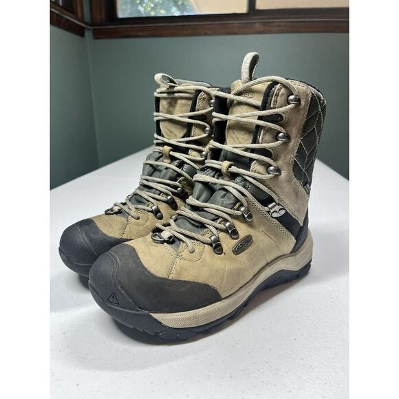 Keen Revel IV High Polar Women's Waterproof Boots Brown US Size 7.5 - Picture 1 of 9